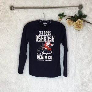 OshKosh Originals Santa on Motorcycle Long Sleeve Shirt